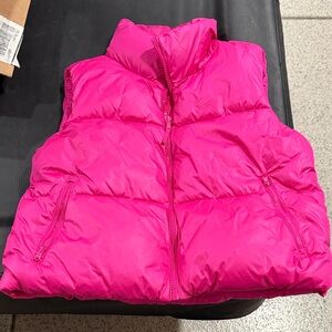 Old Navy Bright Pink Puffer Vest